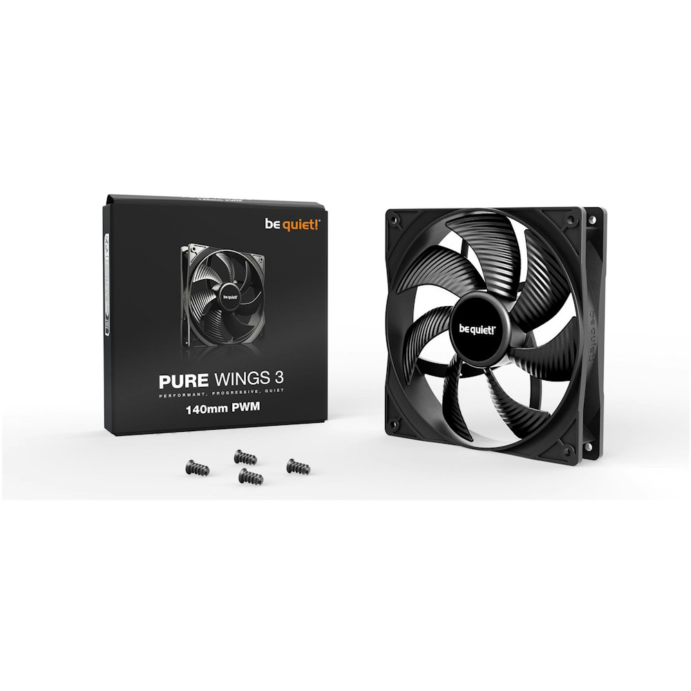 A large main feature product image of be quiet! PURE WINGS 3 140mm PWM Fan - Black