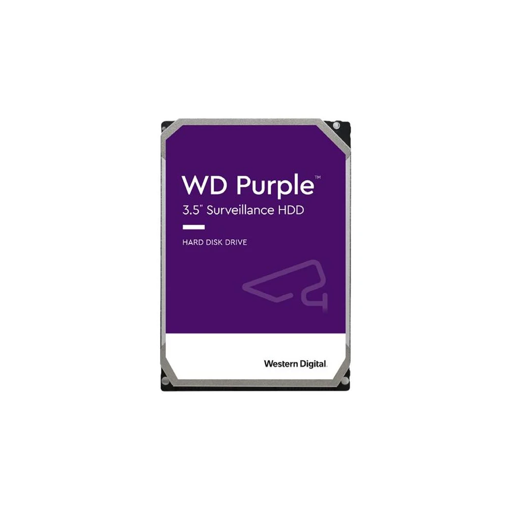 A large main feature product image of WD Purple 3.5" Surveillance HDD - 1TB 64MB