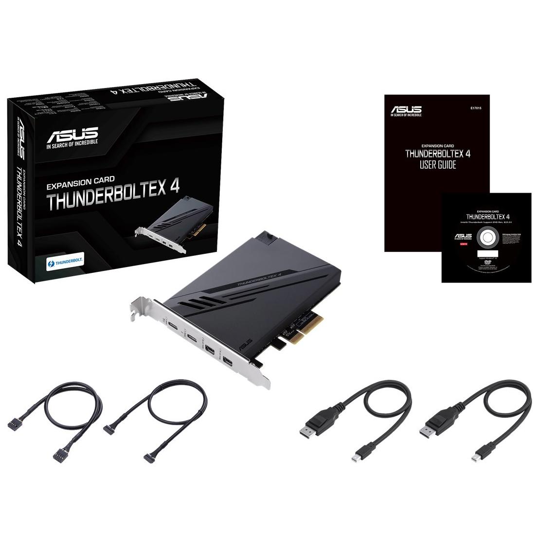 A large main feature product image of ASUS THUNDERBOLTEX 4