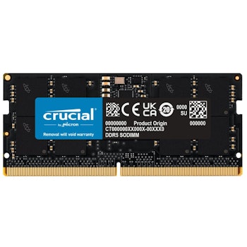 Product image of Crucial 24GB Single (1x24GB) DDR5 SO-DIMM CL46 5600MHz - Click for product page of Crucial 24GB Single (1x24GB) DDR5 SO-DIMM CL46 5600MHz