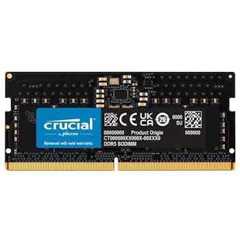 Product image of Crucial 8GB Single (1x8GB) DDR5 SO-DIMM C46 5600MHz - Click for product page of Crucial 8GB Single (1x8GB) DDR5 SO-DIMM C46 5600MHz