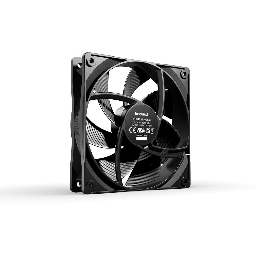 A large main feature product image of be quiet! PURE WINGS 3 120mm Fan - Black