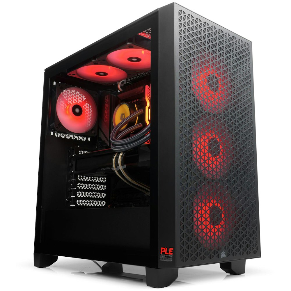 A large main feature product image of PLE Solar RX 7900 GRE Prebuilt Ready To Go Gaming PC