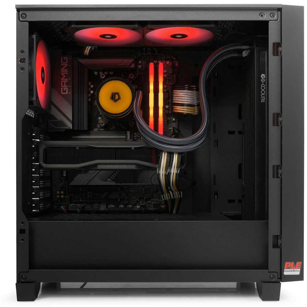 A large main feature product image of PLE Solar RX 7900 GRE Prebuilt Ready To Go Gaming PC