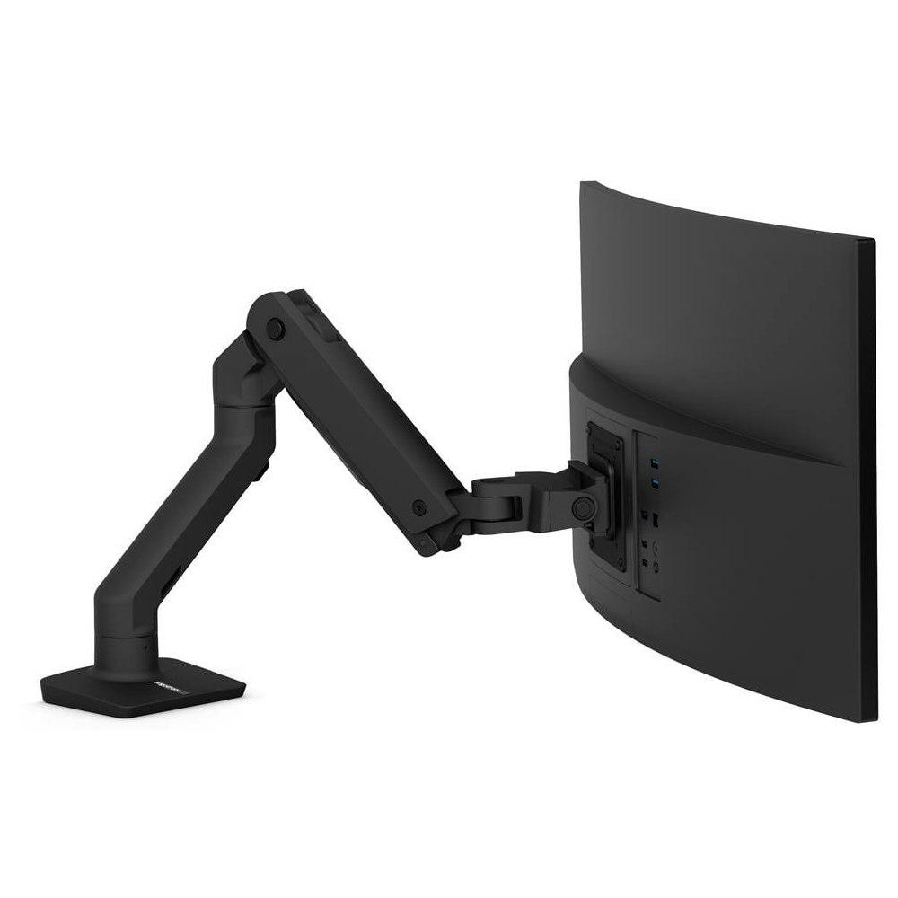 A large main feature product image of Ergotron HX Desk Monitor Arm - Matte Black
