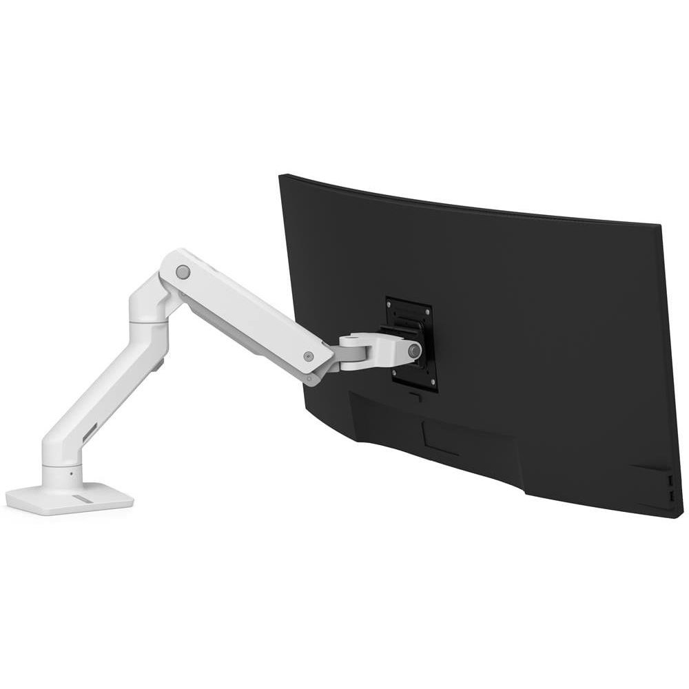 A large main feature product image of Ergotron HX Desk Monitor Arm - White