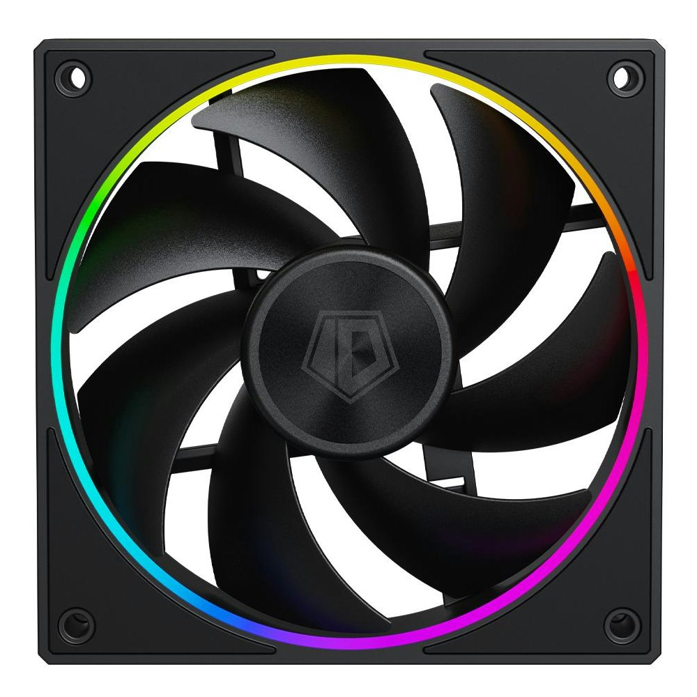 A large main feature product image of ID-COOLING AF Series 120mm ARGB Performance PWM Fan (Black)