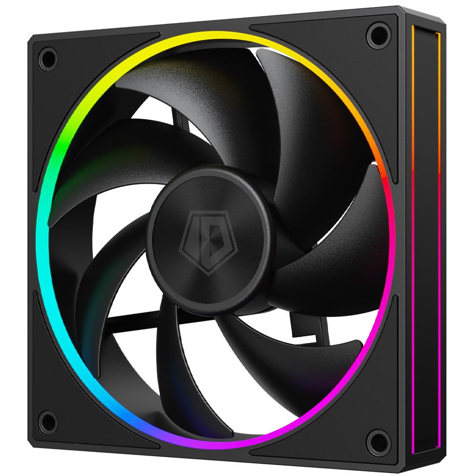 A large main feature product image of ID-COOLING AF Series 120mm ARGB Performance PWM Fan (Black)