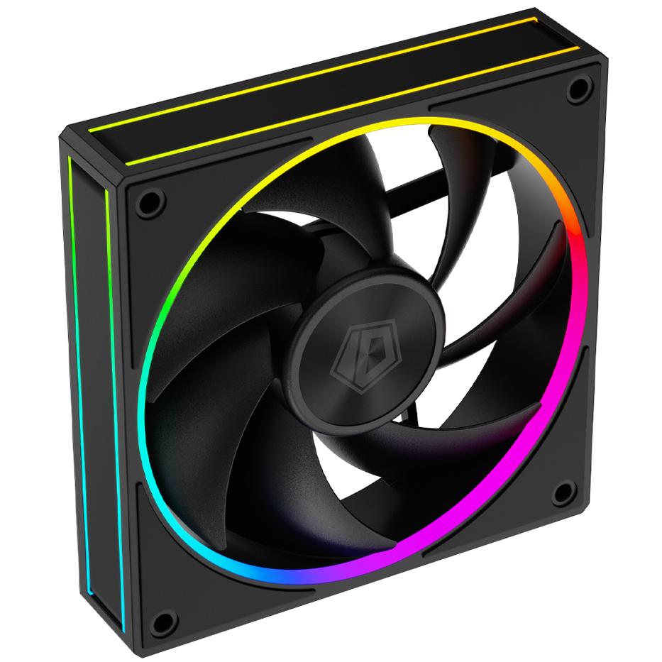 A large main feature product image of ID-COOLING AF Series 120mm ARGB Performance PWM Fan (Black)