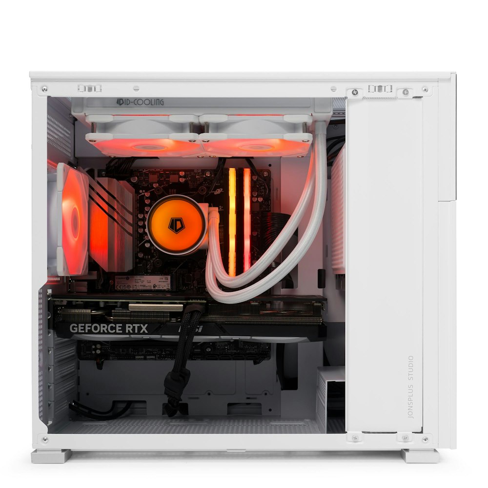 A large main feature product image of PLE Horizon RTX 4070 Ti Prebuilt Ready To Go Gaming PC