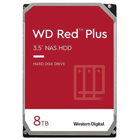 WD Red Plus 3.5" NAS HDD - 8TB  256MB