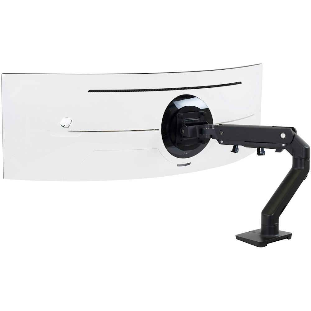 A large main feature product image of Ergotron HX Desk Monitor Arm with HD Pivot - Matte Black