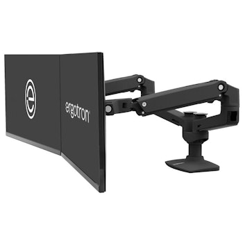 Product image of Ergotron LX Dual Side-by-Side Arm - Matte Black - Click for product page of Ergotron LX Dual Side-by-Side Arm - Matte Black