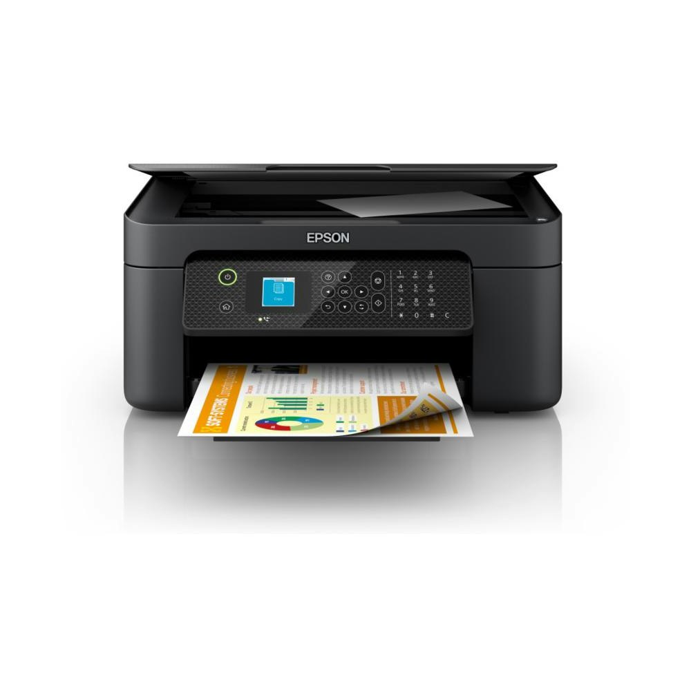 A large main feature product image of Epson WorkForce WF2910 Colour WiFi Multifunction InkJet Printer