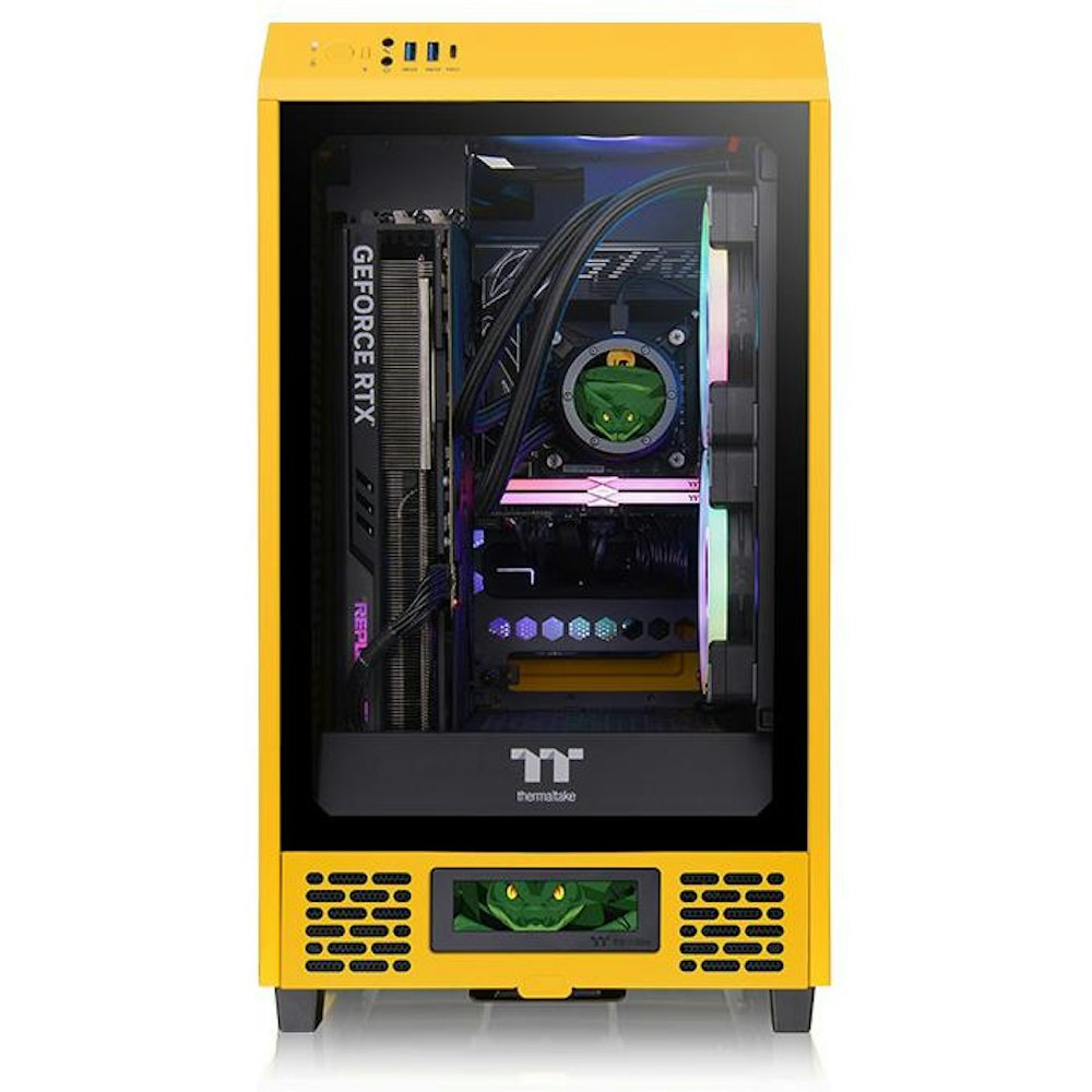 A large main feature product image of Thermaltake LCD Display Panel Kit for The Tower 200 (Bumblebee)