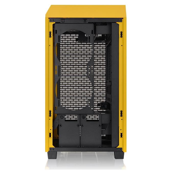 A large main feature product image of Thermaltake The Tower 200 - Mini Tower Case (Bumblebee Yellow)