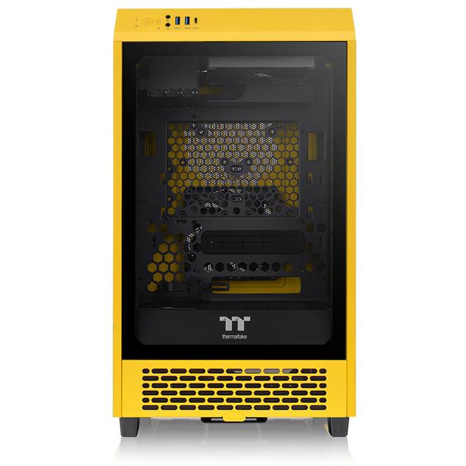 A large main feature product image of Thermaltake The Tower 200 - Mini Tower Case (Bumblebee Yellow)