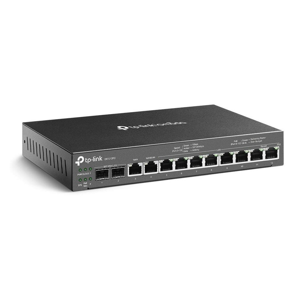 A large main feature product image of TP-Link Omada ER7212PC - 3-in-1 Gigabit VPN Router