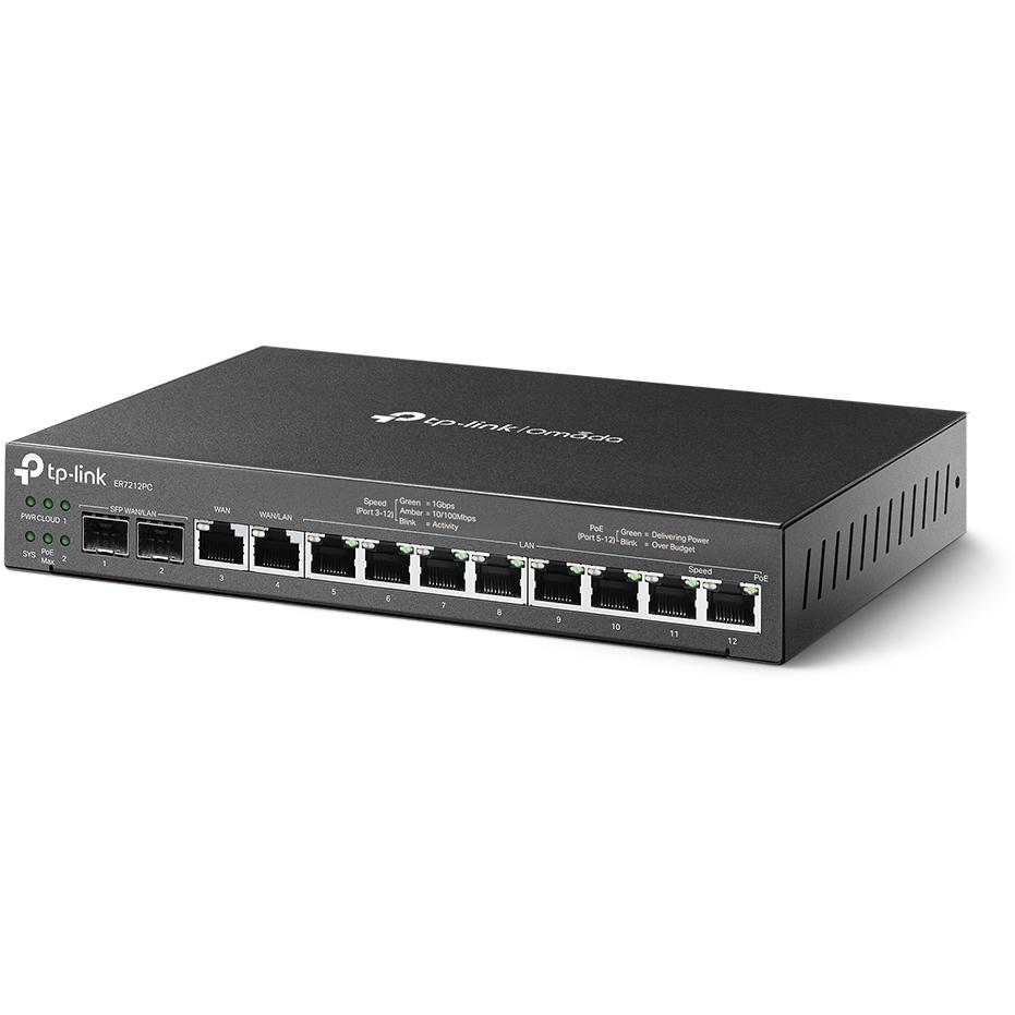 A large main feature product image of TP-Link Omada ER7212PC - 3-in-1 Gigabit VPN Gateway