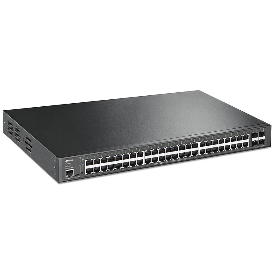A large main feature product image of TP-Link JetStream TL-SG3452XP - 48-Port Gigabit and 4-Port 10GE SFP+ L2+ Managed Switch with 48-Port PoE+