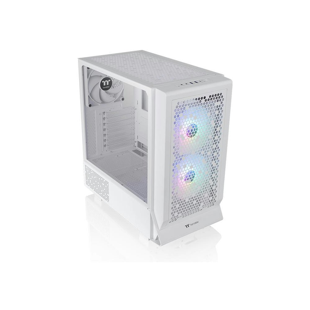 A large main feature product image of Thermaltake Ceres 330 TG - ARGB Mid Tower Case (Snow)