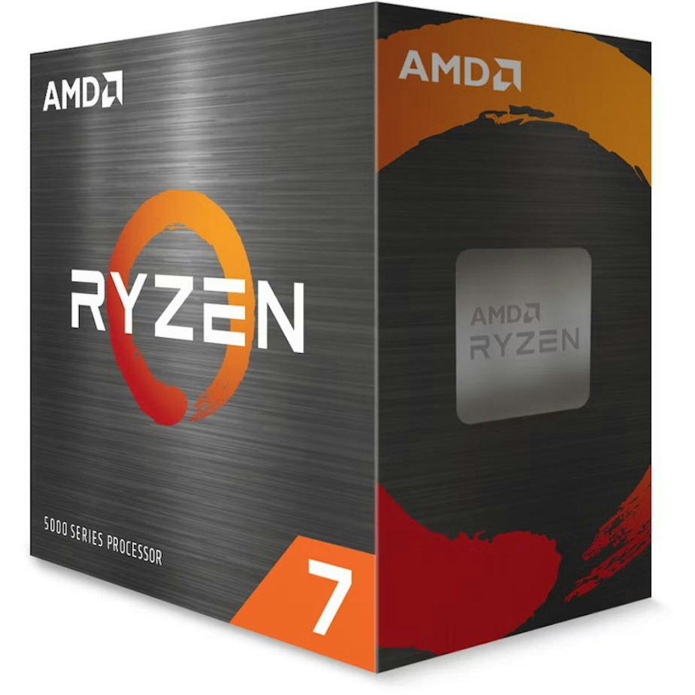 A large main feature product image of AMD Ryzen 7 5700 8 Core 16 Thread Up To 4.6GHz AM4 - With Wraith Spire Cooler