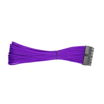 Product image of GamerChief 24-Pin ATX 45cm Sleeved Extension Cable (Purple) - Click for product page of GamerChief 24-Pin ATX 45cm Sleeved Extension Cable (Purple)
