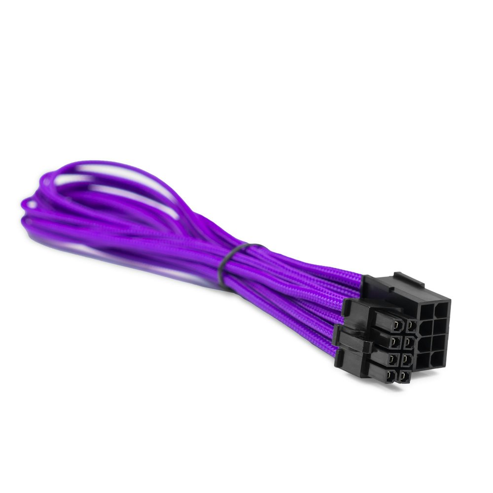 A large main feature product image of GamerChief 8-Pin EPS 45cm Sleeved Extension Cable (Purple)