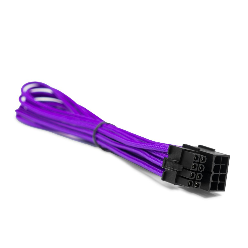 A large main feature product image of GamerChief 8-Pin PCIe 45cm Sleeved Extension Cable (Purple)
