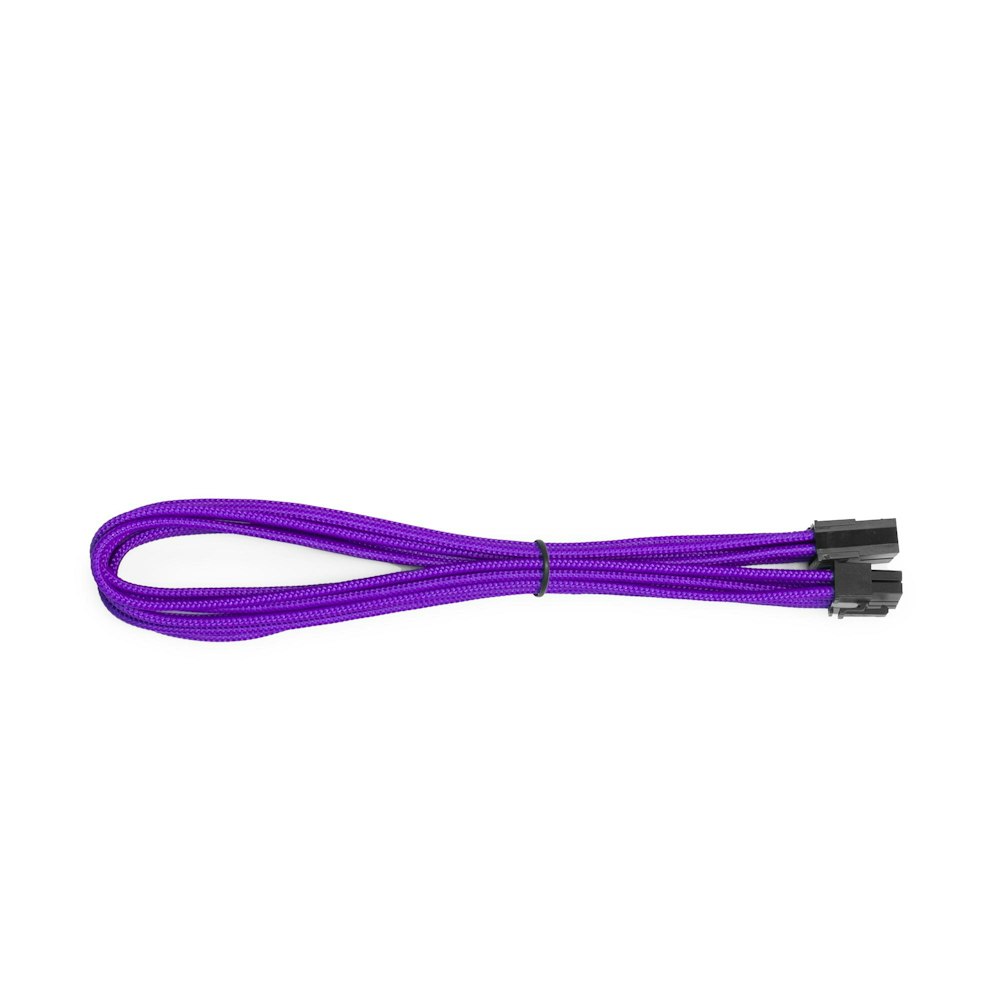A large main feature product image of GamerChief 8-Pin PCIe 45cm Sleeved Extension Cable (Purple)