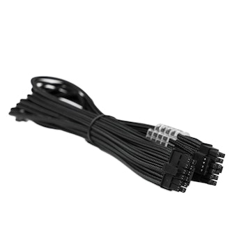 Product image of GamerChief 12VHPWR 45cm Male to Male Sleeved PCI-e 5.0 Replacement Cable (Black) - Click for product page of GamerChief 12VHPWR 45cm Male to Male Sleeved PCI-e 5.0 Replacement Cable (Black)