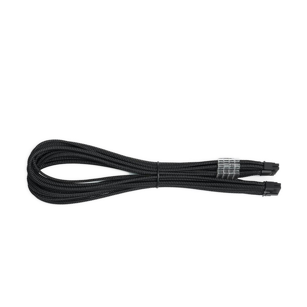 A large main feature product image of GamerChief 12VHPWR 45cm Male to Male Sleeved PCI-e 5.0 Replacement Cable (Black)