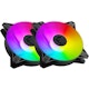 A small tile product image of MSI MPG F120 ARGB-2B 120mm PWM Case Fan - 2 Pack