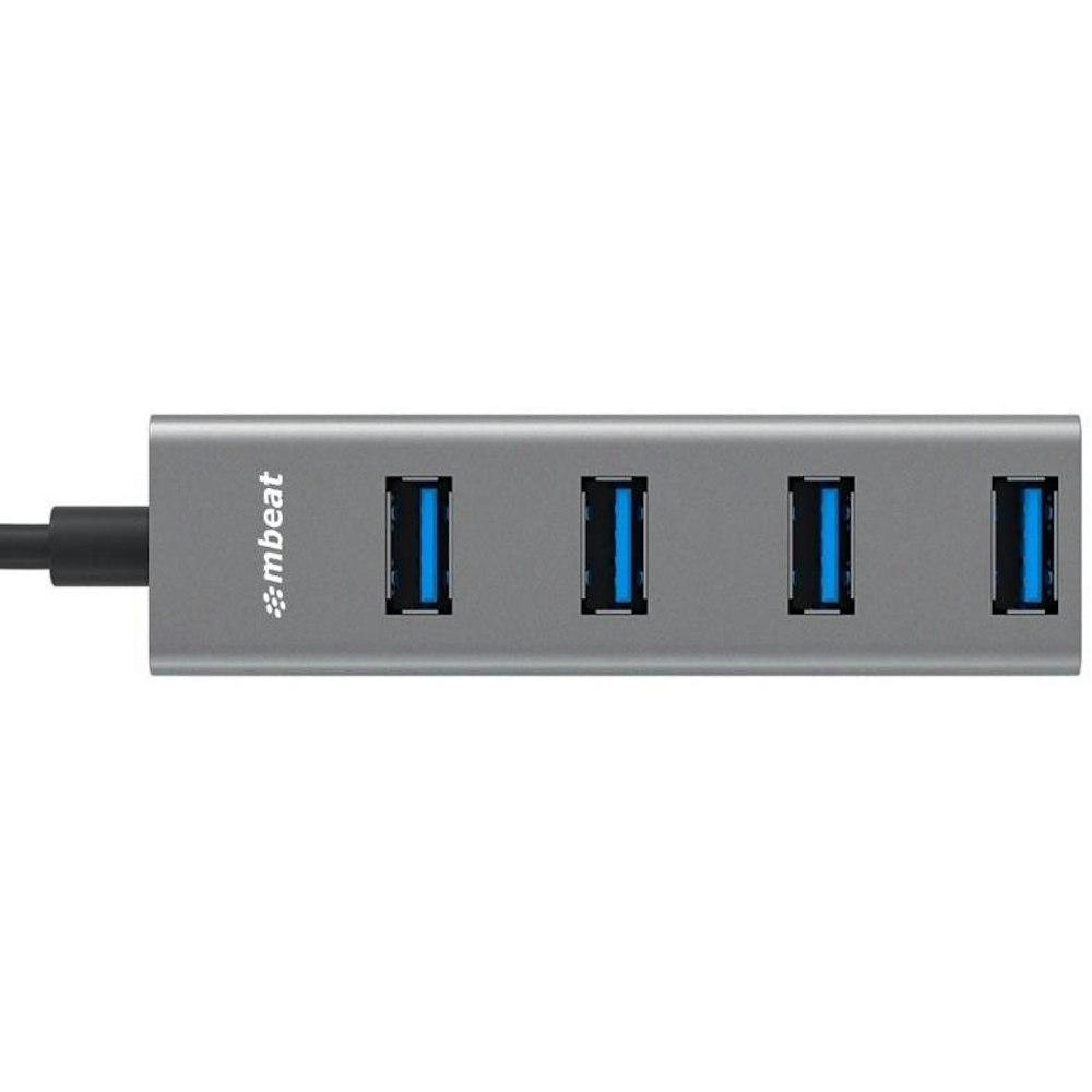 A large main feature product image of mbeat 4 Port USB Hub w/ USB A to C Converter