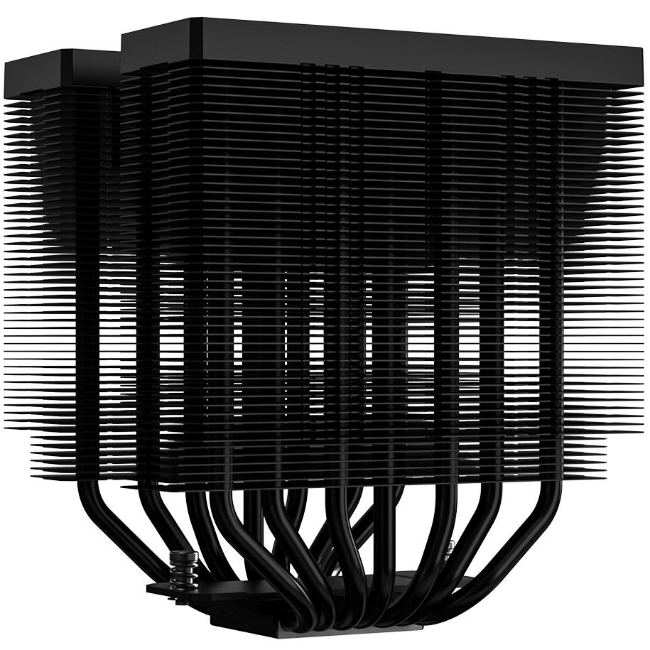 A large main feature product image of ID-COOLING FROZN A720 Dual-Tower CPU Cooler (Black)