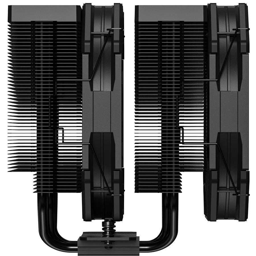 A large main feature product image of ID-COOLING FROZN A720 Dual-Tower CPU Cooler (Black)