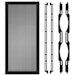A product image of Lian Li O11D EVO XL Front Mesh Kit (Black)