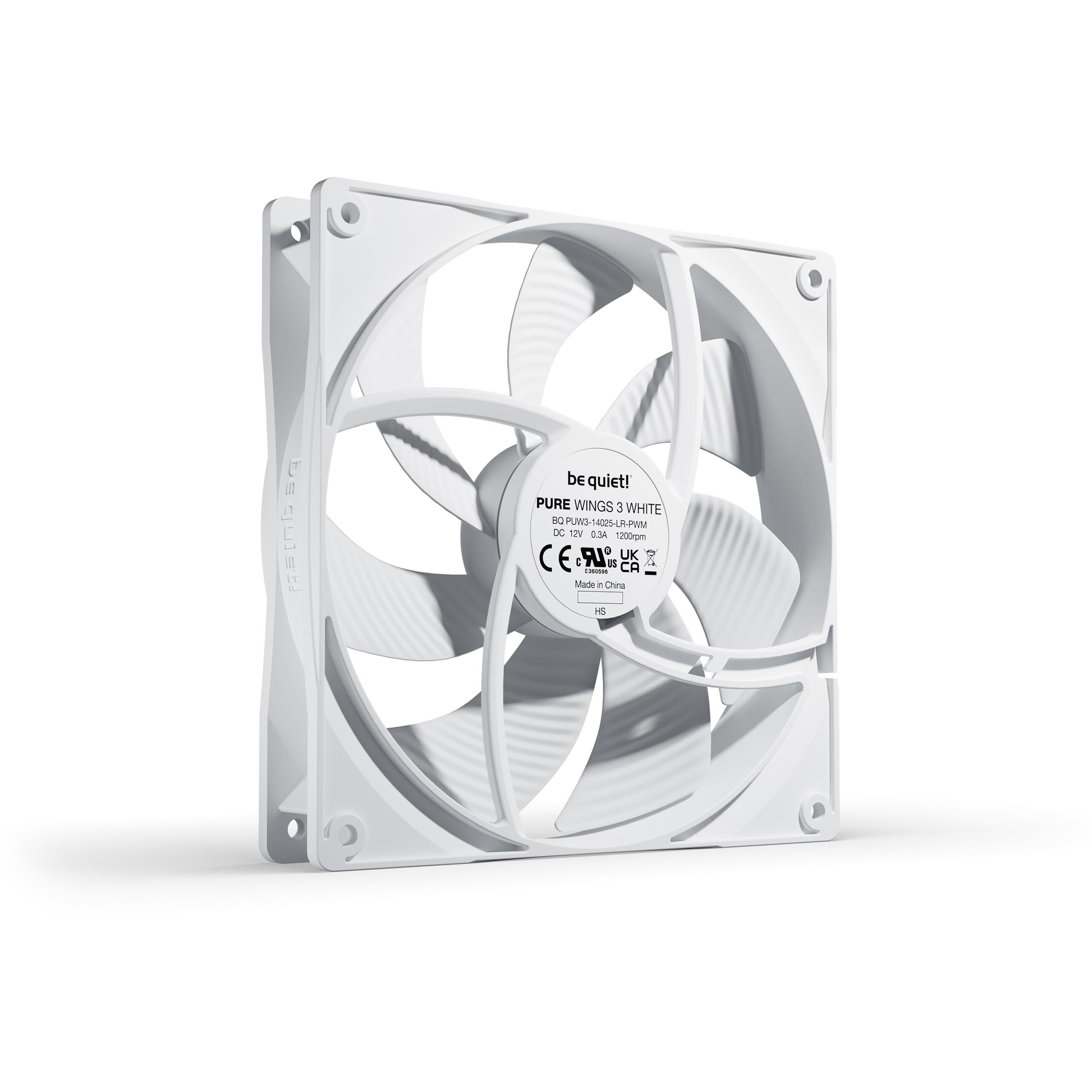 A large main feature product image of be quiet! PURE WINGS 3 140mm PWM Fan (White)