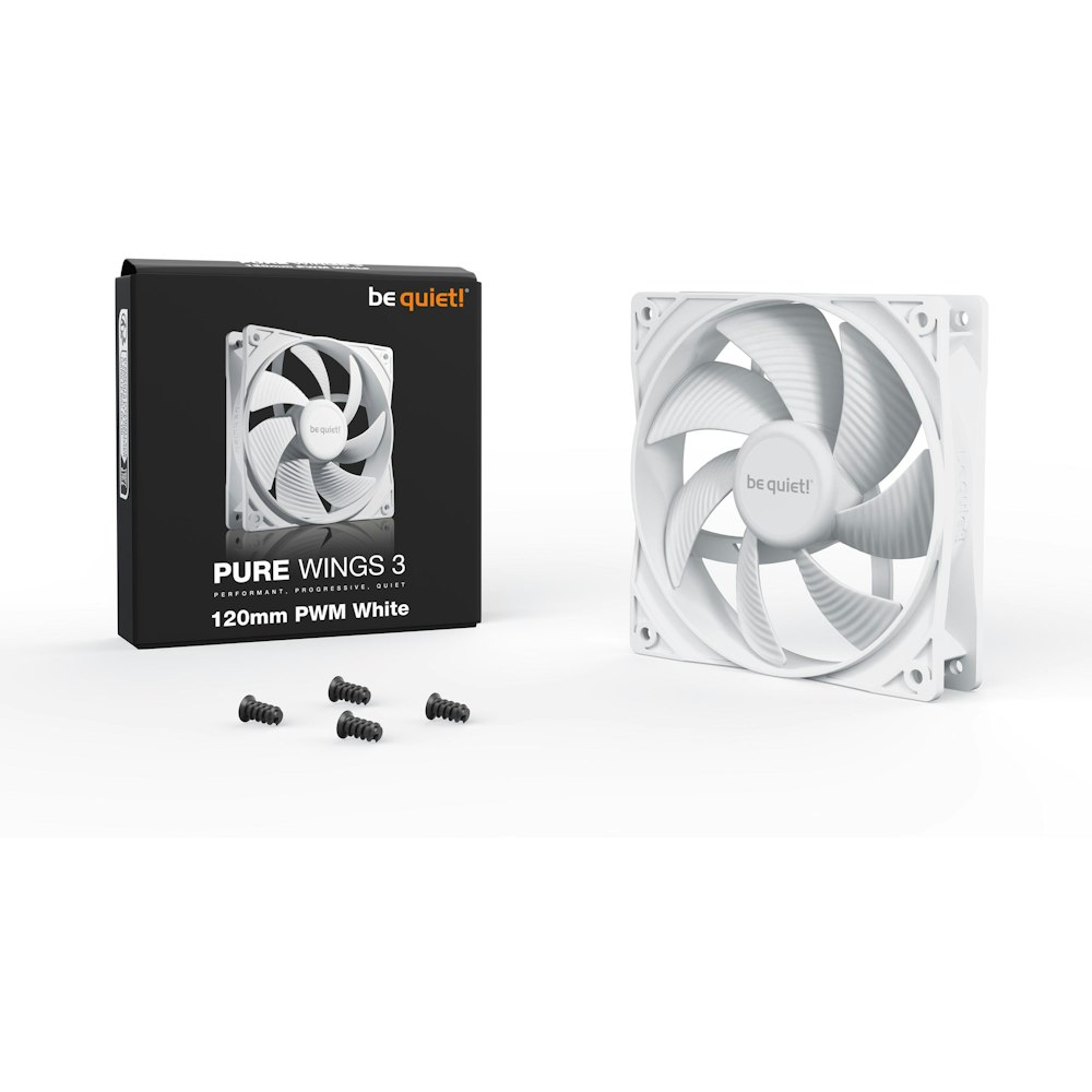 A large main feature product image of be quiet! PURE WINGS 3 120mm PWM Fan (White)