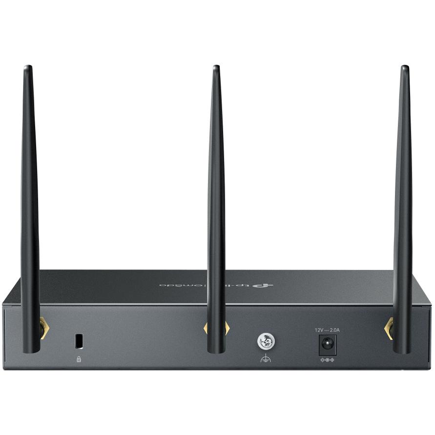 A large main feature product image of TP-Link Omada ER706W - AX3000 Multi-Gigabit Wi-Fi 6 VPN Router