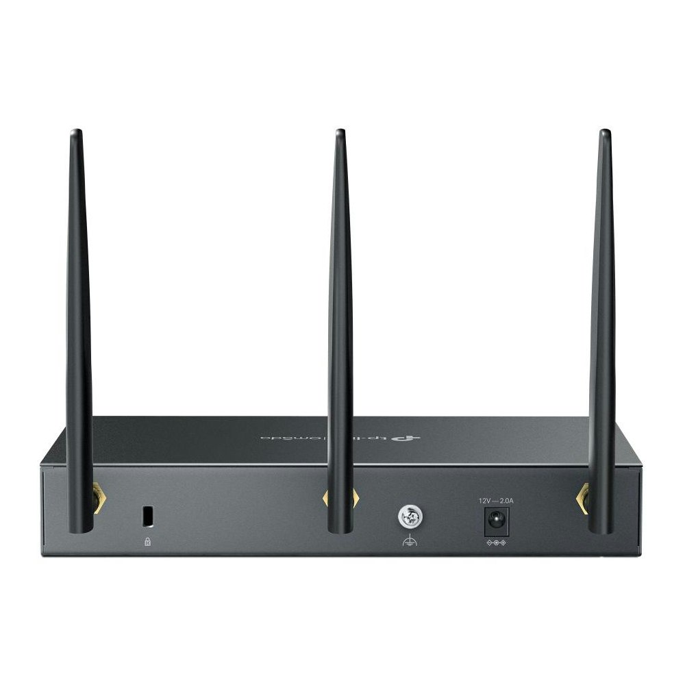 A large main feature product image of TP-Link Omada ER706W - AX3000 Multi-Gigabit Wi-Fi 6 VPN Router