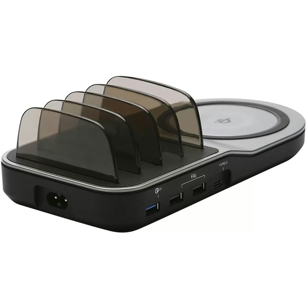 A large main feature product image of mBeat Gorilla Power 50W Qi Certified Multi-Device USB & Wireless Charging Station