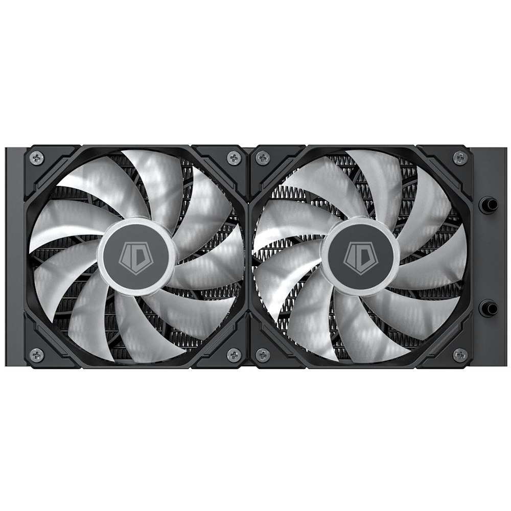 A large main feature product image of ID-COOLING ZoomFlow 240 XT V2 240mm ARGB AIO CPU Liquid Cooler - Black