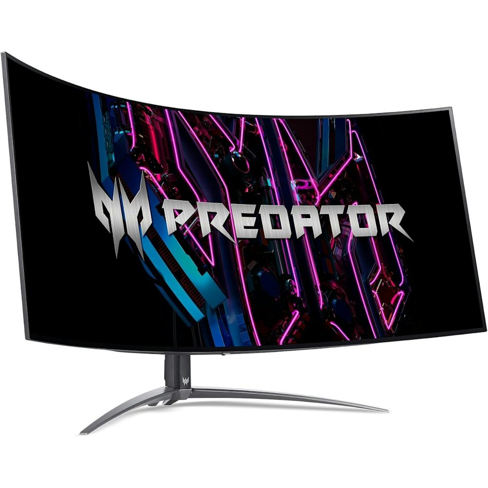 A large main feature product image of Acer Predator X45 45" Curved UWQHD Ultrawide 240Hz OLED Monitor