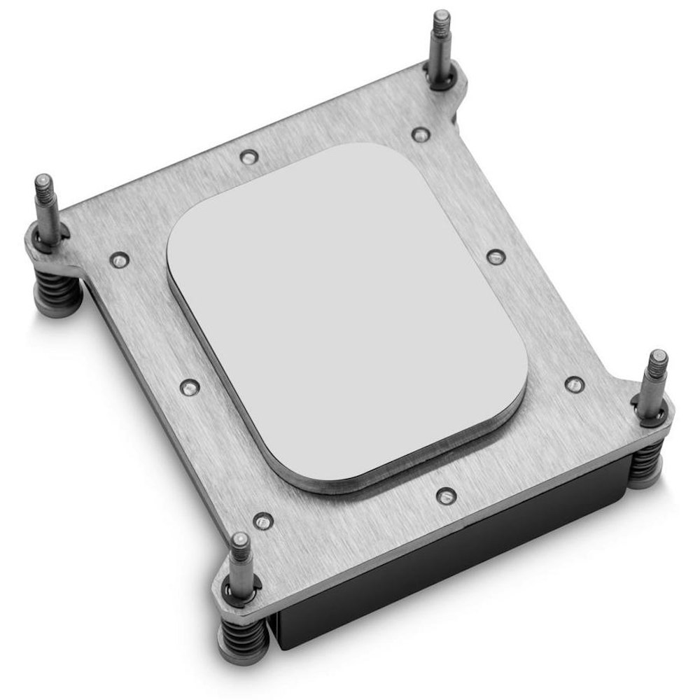 A large main feature product image of EK Pro LGA1700 CPU Waterblock – Nickel + Inox