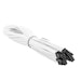 A product image of GamerChief 12VHPWR 45cm Male to Male Sleeved Cable (White)