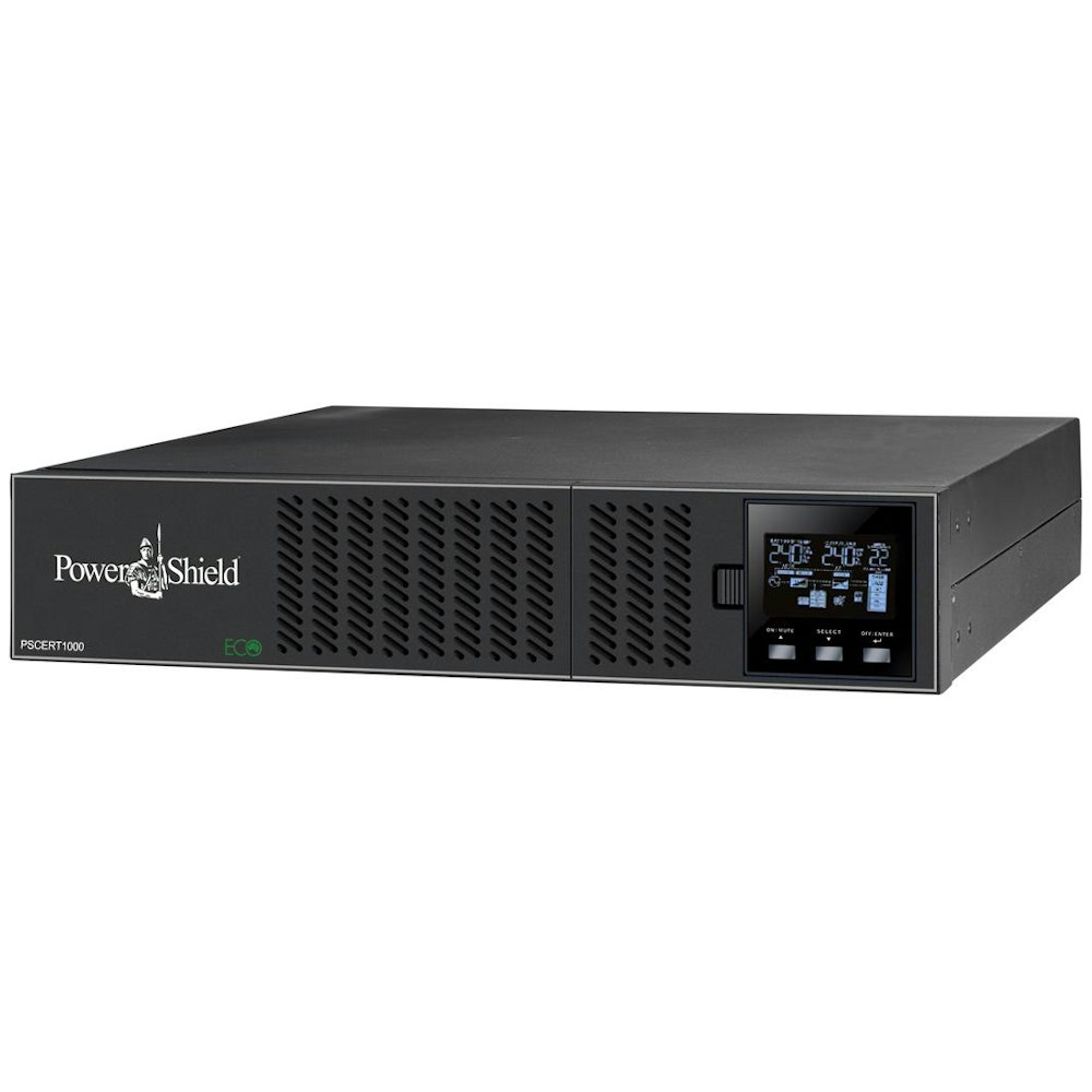 A large main feature product image of PowerShield Centurion Rack/Tower 1KVA Pure Sine Wave UPS