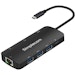 A product image of Simplecom CHT580 USB-C SuperSpeed 8-in-1 Multiport Docking Station