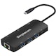 A small tile product image of Simplecom CHT580 USB-C SuperSpeed 8-in-1 Multiport Docking Station