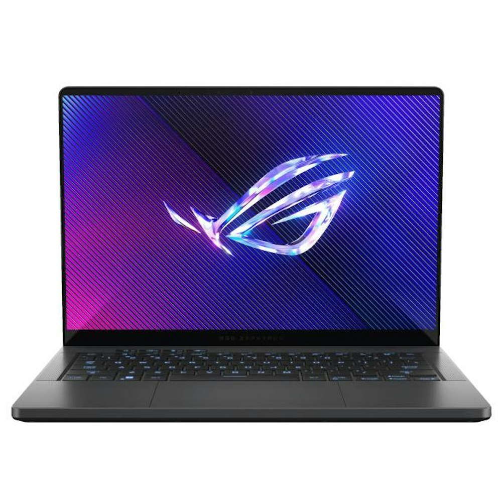 A large main feature product image of ASUS ROG Zephyrus G14 (GA403) - 14" 120Hz, Ryzen 9, RTX 4060, 16GB/1TB - Win 11 Gaming Notebook